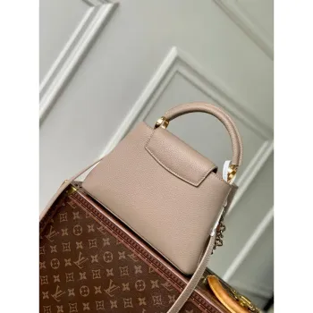 LV M12935 Louis Vuitton Capucines BB Kabelka Galet Šedá