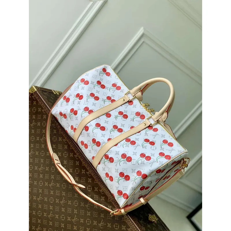 LV M13764 Louis Vuitton LV x TM Keepall Bandoulière 45 Taška Bílá
