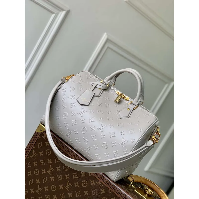 LV M25670 Taška Louis Vuitton Speedy Soft 30 Cloud Gray