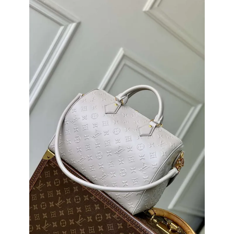 LV M25670 Taška Louis Vuitton Speedy Soft 30 Cloud Gray