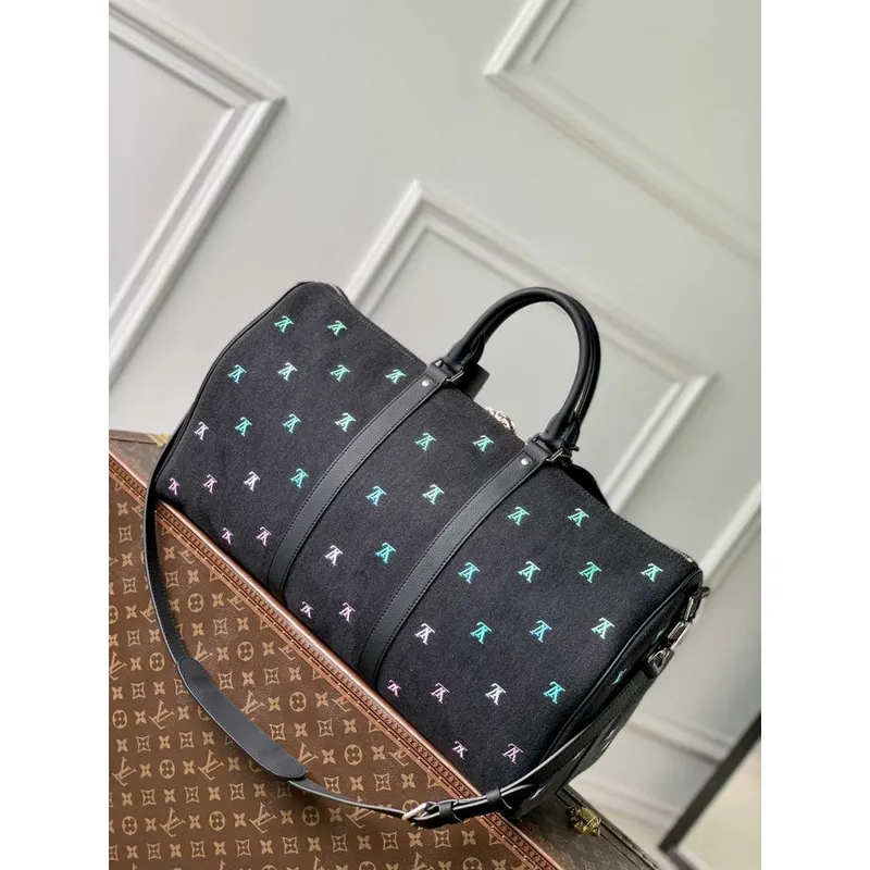 LV M13966 Louis Vuitton Keepall Bandoulière 50 Taška Gradient Blue