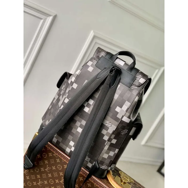 LV M14952 Louis Vuitton Christopher MM Batoh Černý