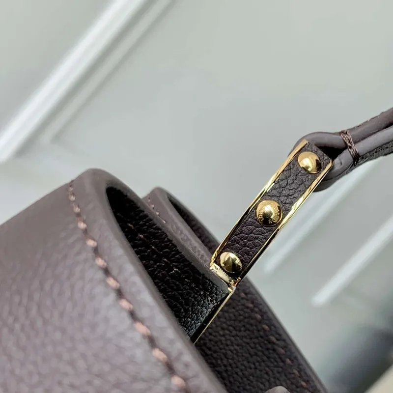 LV M12927 Louis Vuitton Capucines MM Souple Taška Hnědá čokoláda