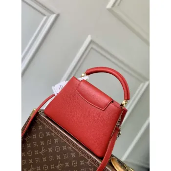 LV M12936 Louis Vuitton Capucines BB Kabelka Červená
