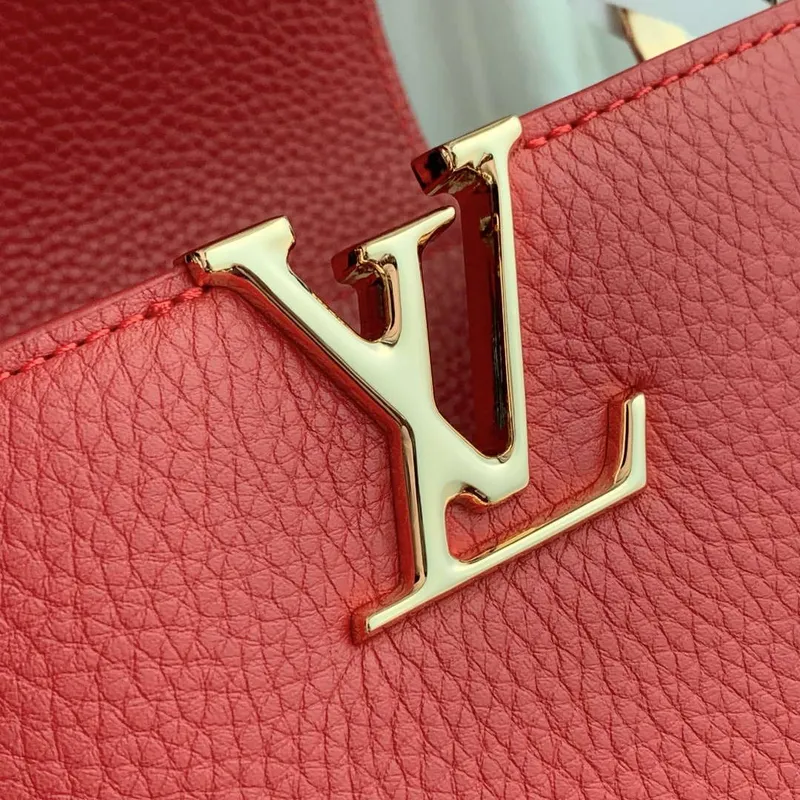 LV M12936 Louis Vuitton Capucines Mini Kabelka Červená