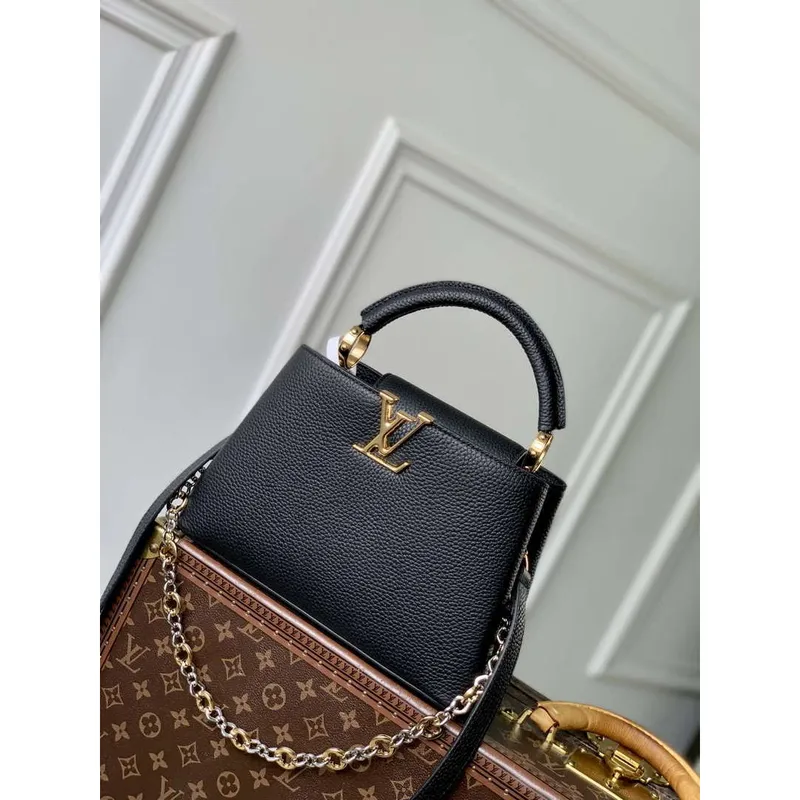 LV M12936 Louis Vuitton Capucines BB Kabelka Černá