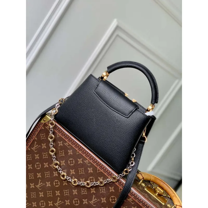 LV M12936 Louis Vuitton Capucines BB Kabelka Černá