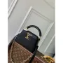 LV M12936 Louis Vuitton Capucines Mini Kabelka Černá