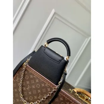 LV M12936 Louis Vuitton Capucines Mini Kabelka Černá