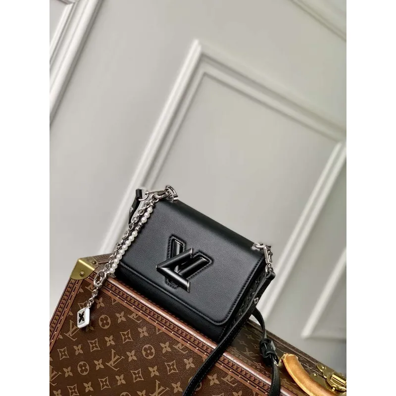 LV M14636 Louis Vuitton Twist PM Slim Bag Černá