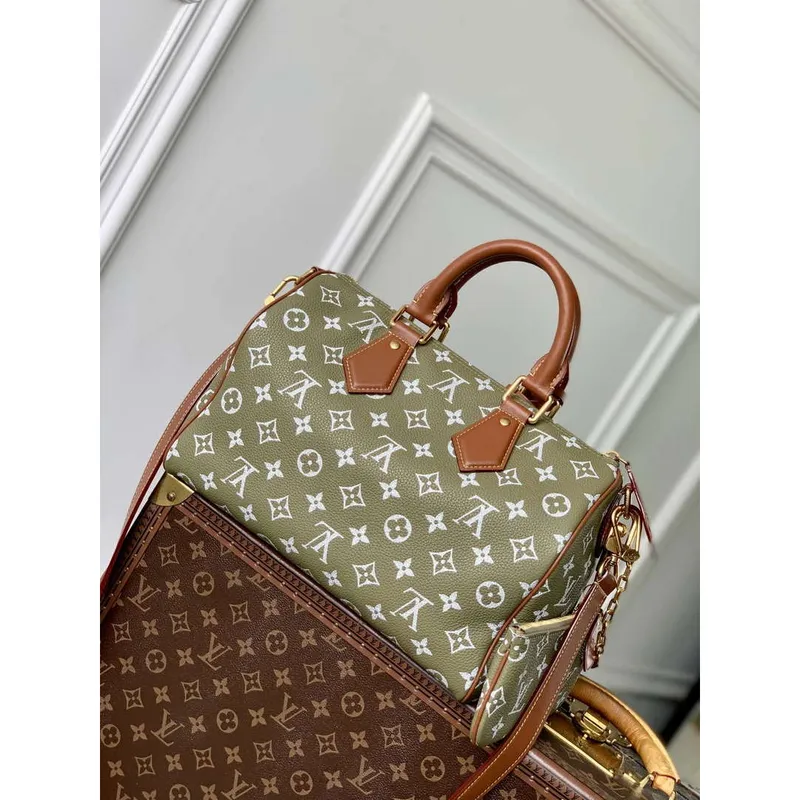 LV M13914 Louis Vuitton Speedy P9 Bandoulière 30 Taška Tálová zelená