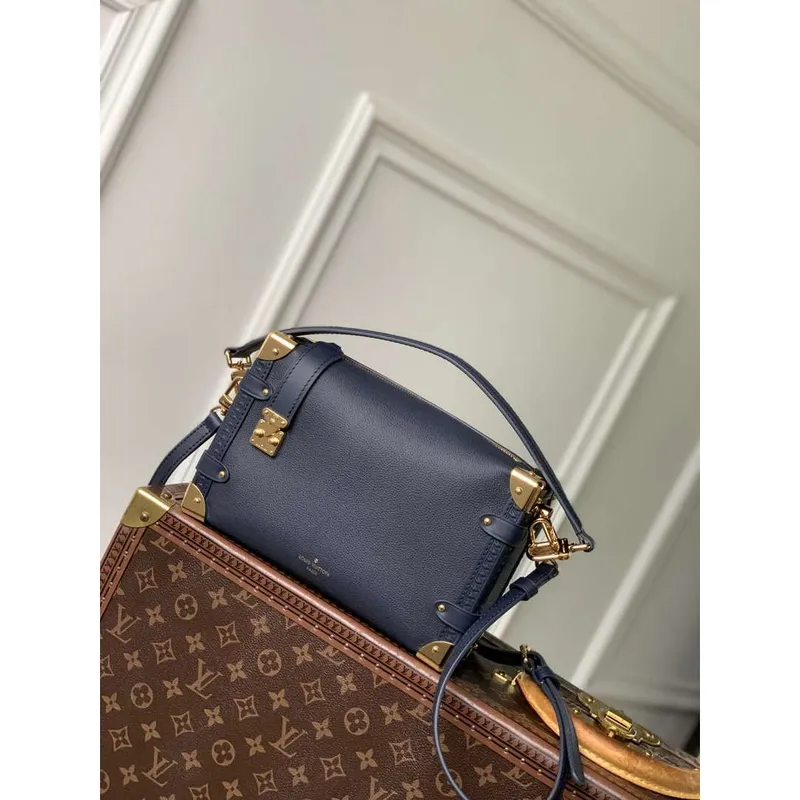 LV M15226 Louis Vuitton Boční Trunk MM Kabelka Námořnická Modrá