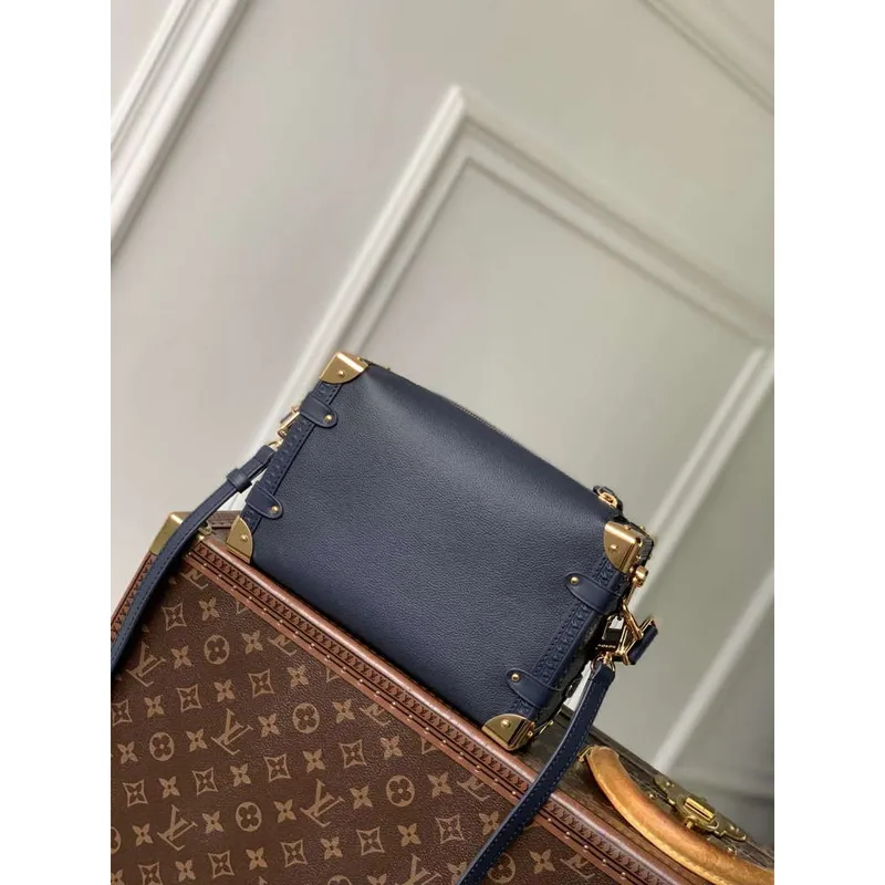 LV M15226 Louis Vuitton Boční Trunk MM Kabelka Námořnická Modrá