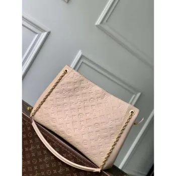 LV M14324 Louis Vuitton Anytime MM Kožená taška z hovězí kůže Písek
