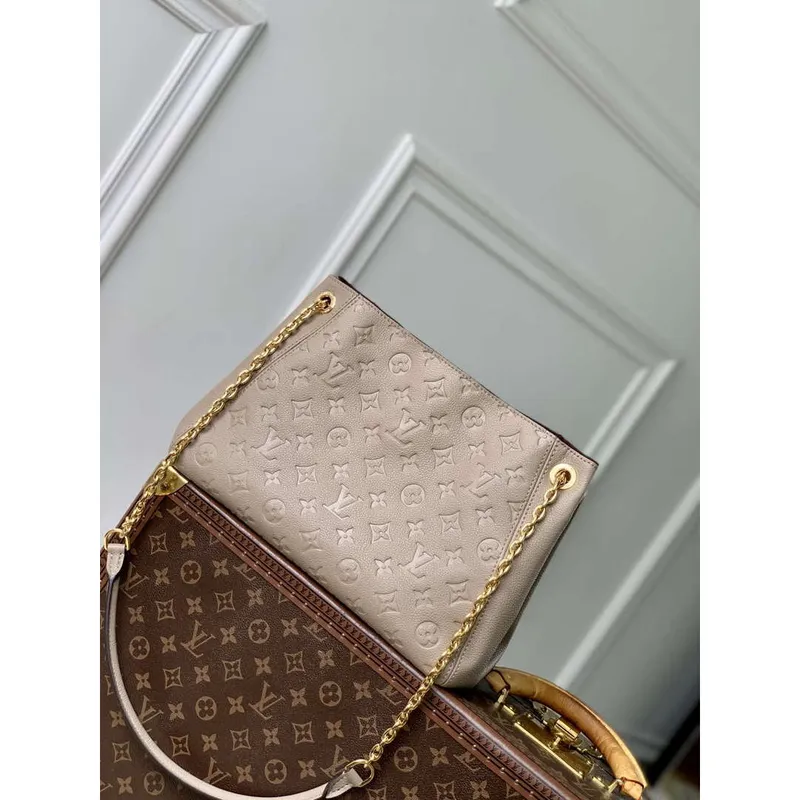 LV M14414 Louis Vuitton Anytime PM Taška z hovězí kůže Tourterelle šedá