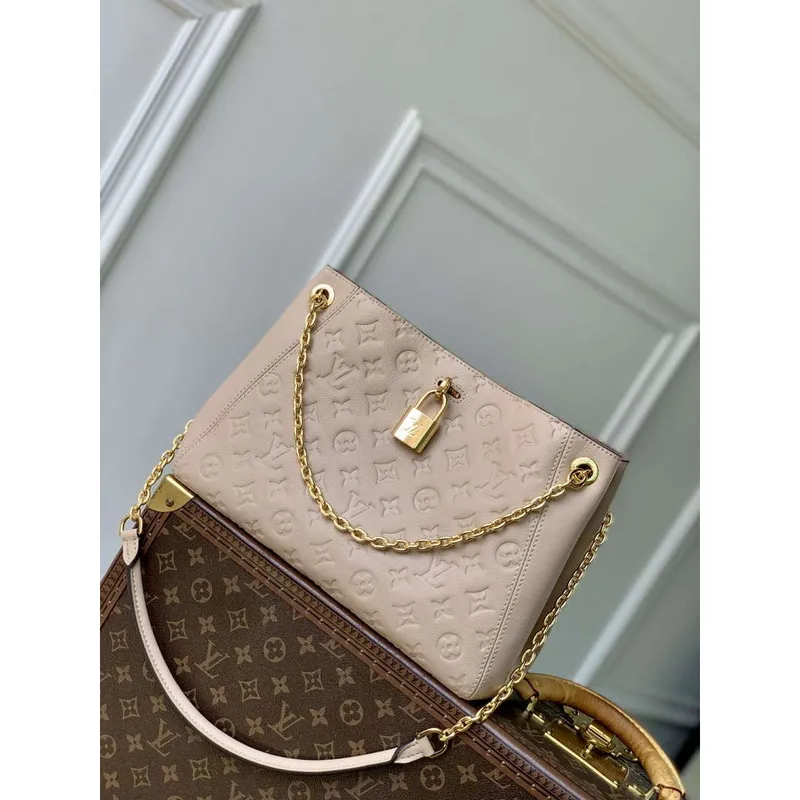 LV M14659 Louis Vuitton Anytime PM Taška z hovězí kůže Písek