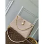 LV M14659 Louis Vuitton Anytime PM Taška z hovězí kůže Písek