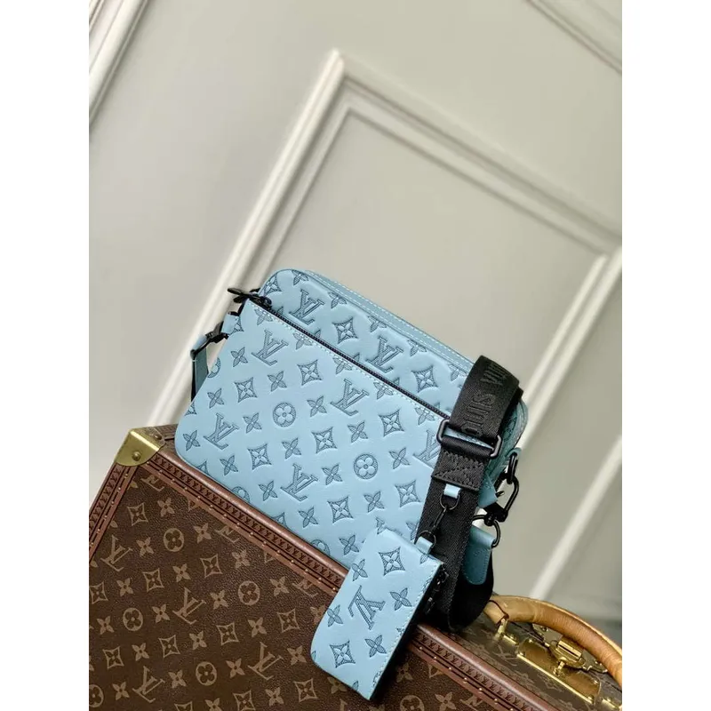 LV M14781 Louis Vuitton Trio Messenger Bag Nebeská modrá