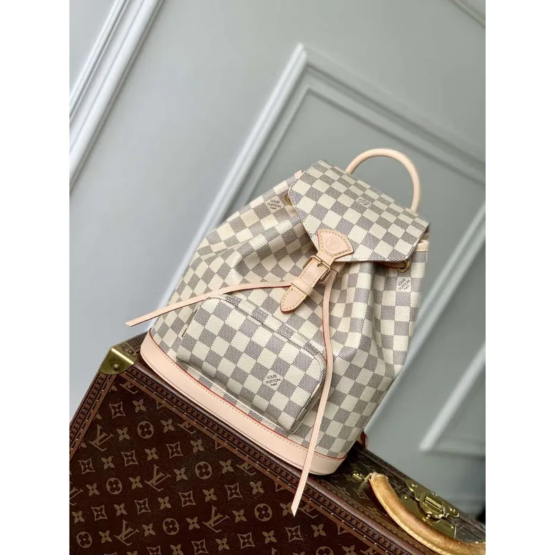 LV N00120 Louis Vuitton Montsouris PM Batoh Damier Azur