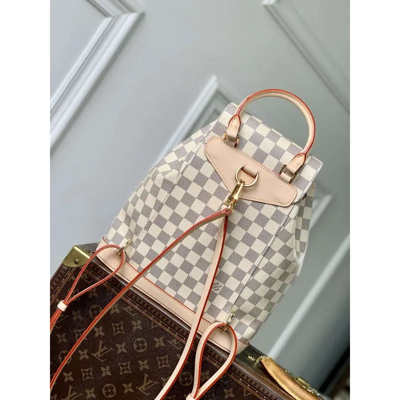 LV N00120 Louis Vuitton Montsouris PM Batoh Damier Azur