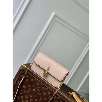 LV M14581 Peněženka na řetízku Louis Vuitton LV Bloom Taška Macchiato Krém