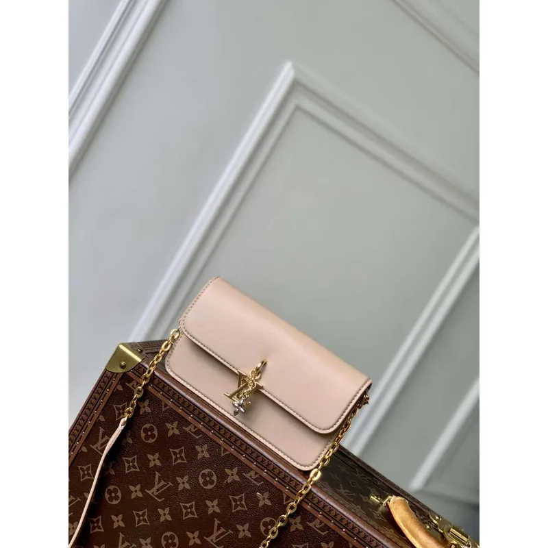 LV M14581 Peněženka na řetízku Louis Vuitton LV Bloom Taška Macchiato Krém