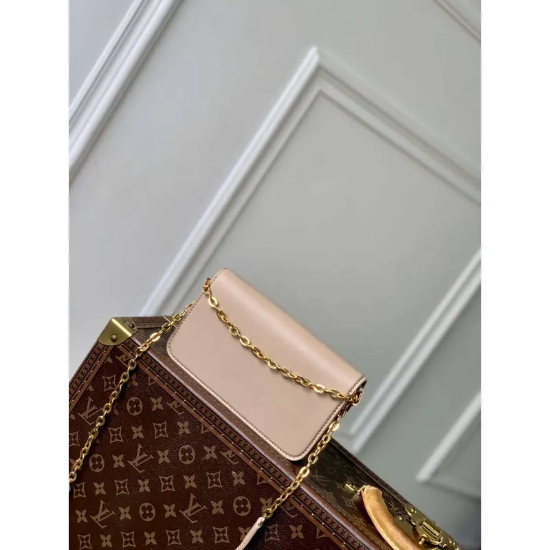 LV M14581 Peněženka na řetízku Louis Vuitton LV Bloom Taška Macchiato Krém