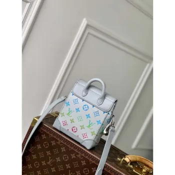 LV M13905 Louis Vuitton Nano Steamer Bag Šedý gradient