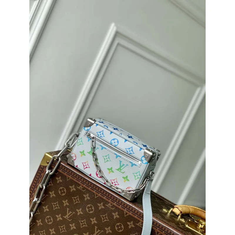 LV M13901 Louis Vuitton Taška Soft Trunk Mini Šedý gradient