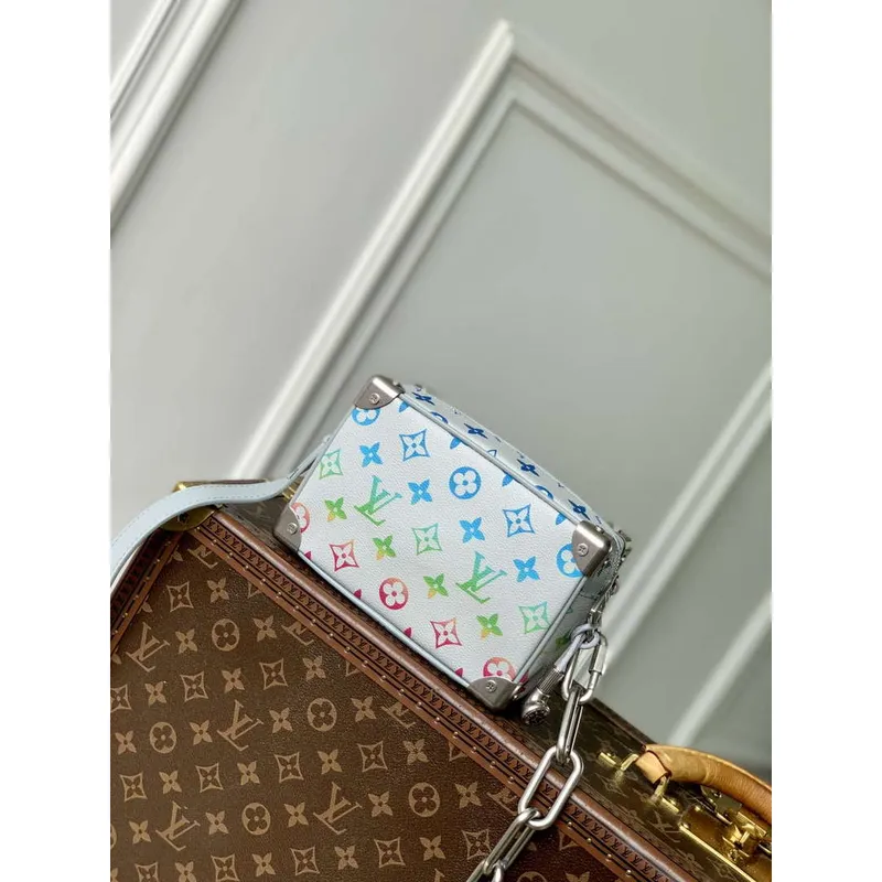 LV M13901 Louis Vuitton Taška Soft Trunk Mini Šedý gradient