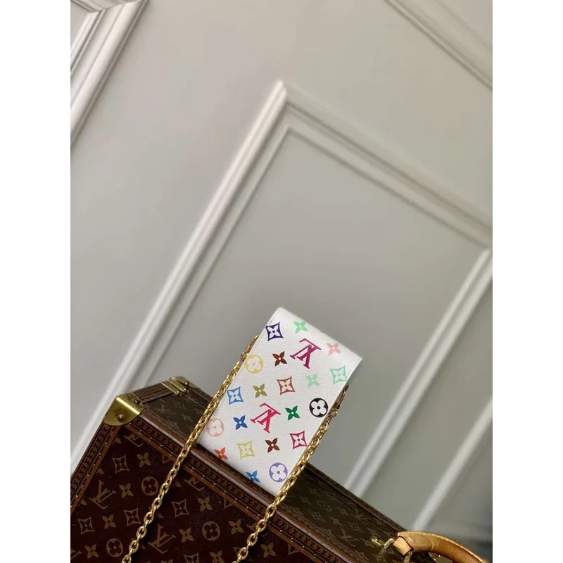 LV M14098 Louis Vuitton LV x TM Pouzdro na telefon Métis Bílé