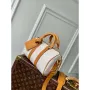 LV M15076 Louis Vuitton Keepall Bandoulière 25 Taška Off White