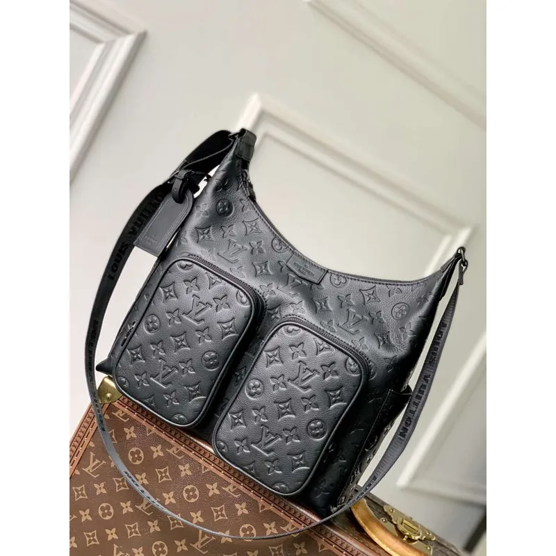 LV M14778 Louis Vuitton Hobo Cargo Taška Černá