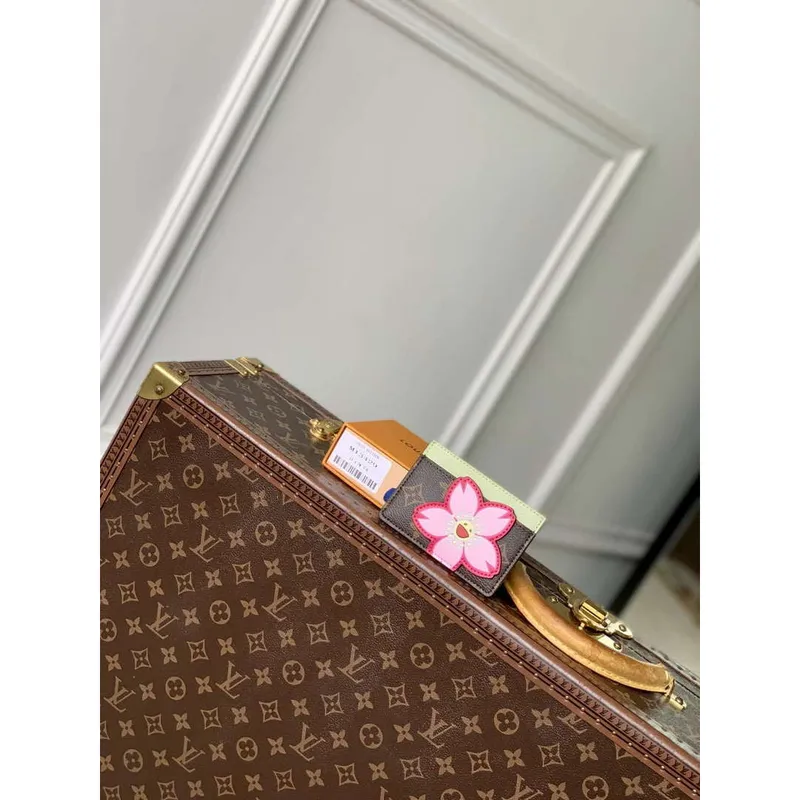 LV M13429 Louis Vuitton LV x TM Držák karet Sakura Hnědá