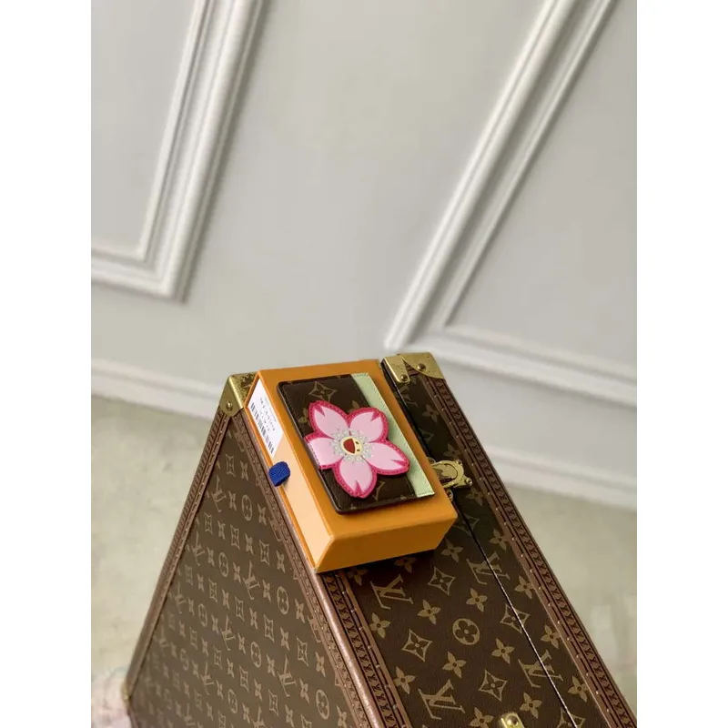 LV M13429 Louis Vuitton LV x TM Držák karet Sakura Hnědá