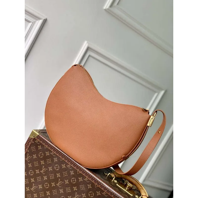 LV M14642 Louis Vuitton Low Key Cookie MM Taška Cognac