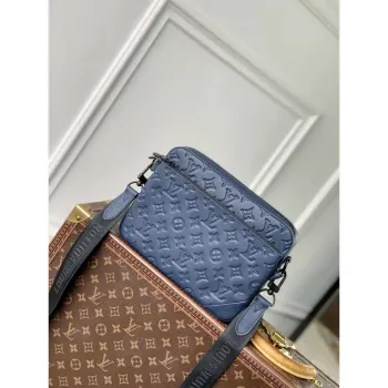 LV M14785 Louis Vuitton Trio Messenger Bag Námořnická modrá