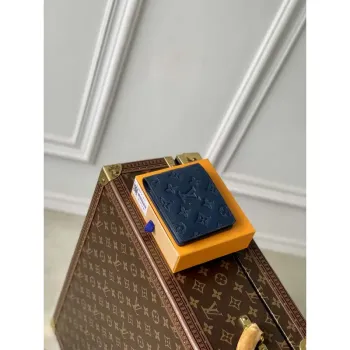 LV M14787 Louis Vuitton Víceúčelová peněženka Námořnická modrá