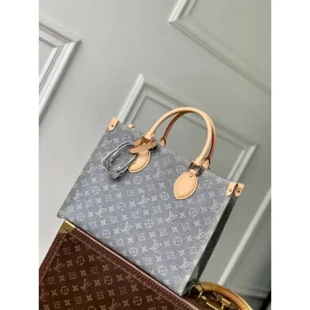 LV M13189 Louis Vuitton OnTheGo MM Taška Omytá Šedá