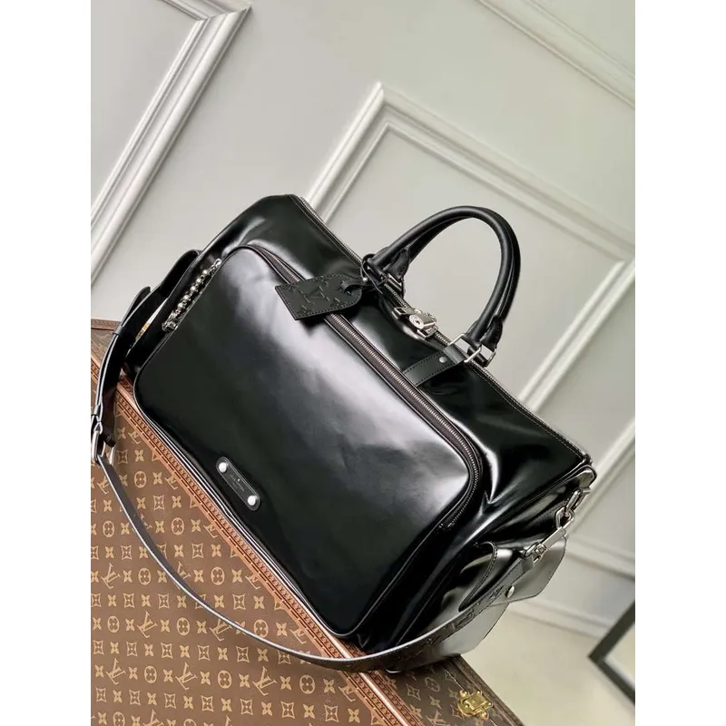 LV M13992 Louis Vuitton Keepall Cargo Bandoulière 50 Taška Černá