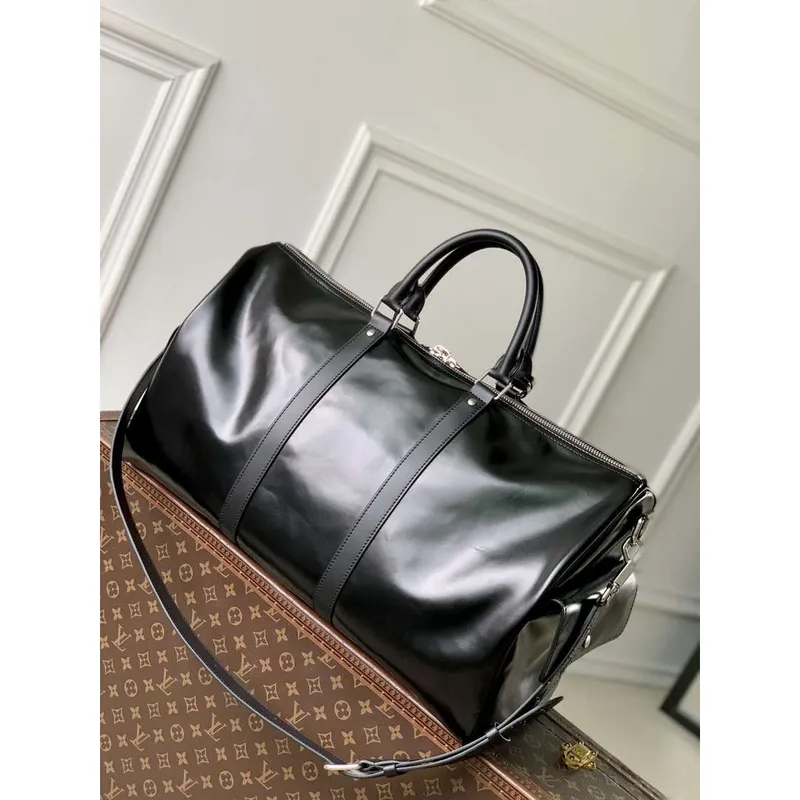 LV M13992 Louis Vuitton Keepall Cargo Bandoulière 50 Taška Černá