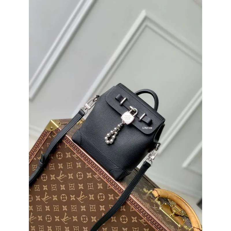 LV M11637 Louis Vuitton Steamer 15 Kompaktní městská taška Černá