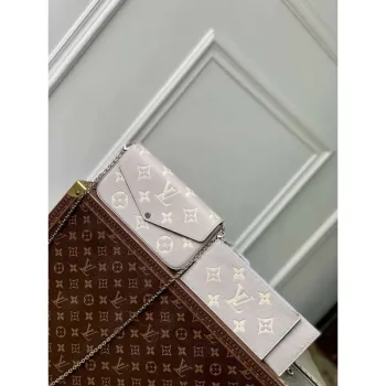 LV M14227 Louis Vuitton Félicie Pochette Taška Šedá/Quartz
