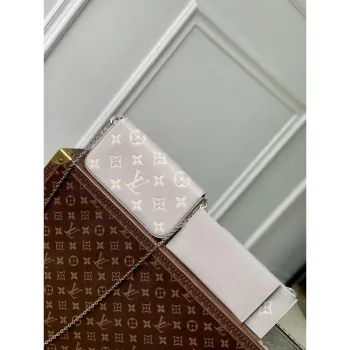 LV M14227 Louis Vuitton Félicie Pochette Taška Šedá/Quartz