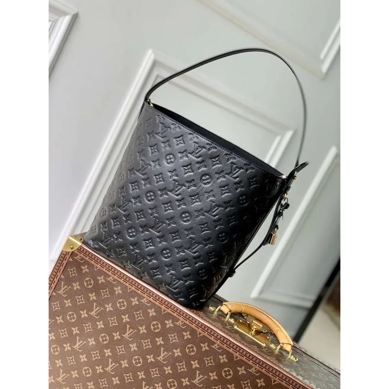 LV M13044 Louis Vuitton All In GM Taška Monogram Empreinte kůže Černá