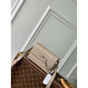 LV M13889 Louis Vuitton Steamer Nositelné peněženka Nová šedá
