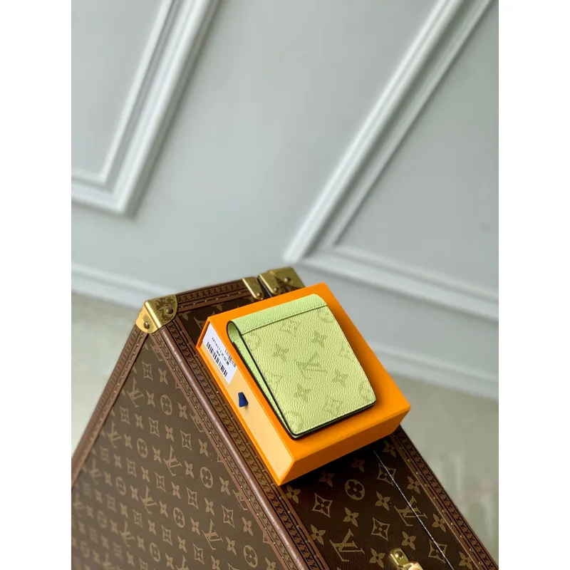 LV M14111 Louis Vuitton Víceúčelová peněženka Taigarama citronově žlutá