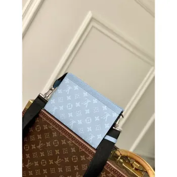 LV M14114 Louis Vuitton Gaston Wearable Wallet Nebeská Modrá