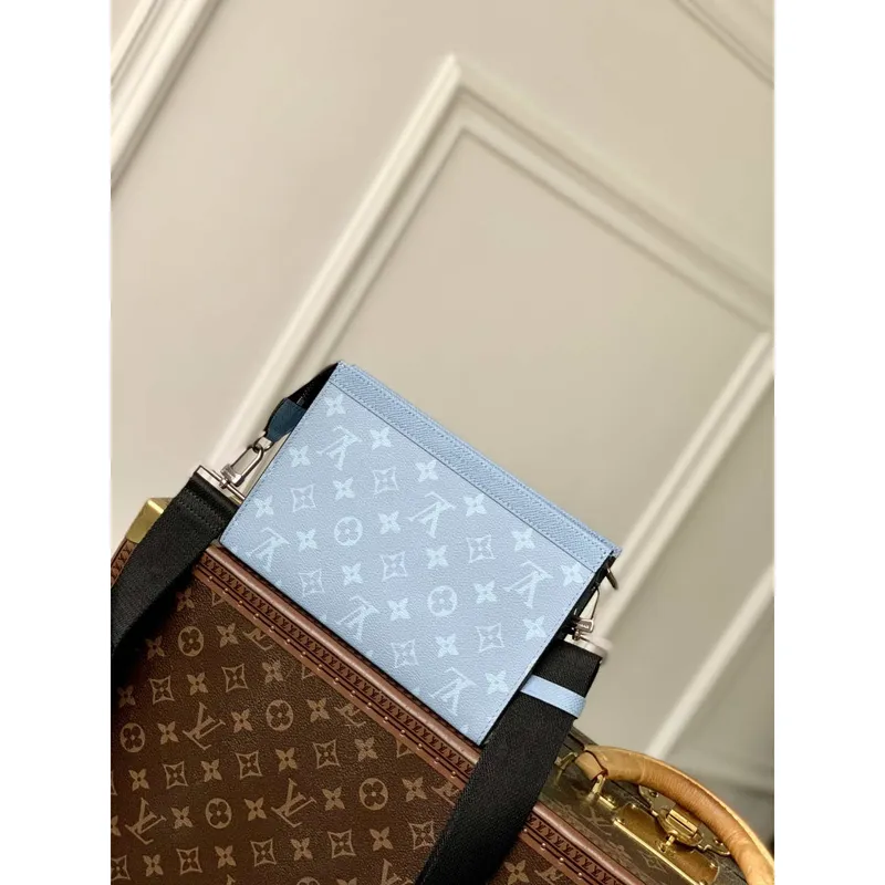 LV M14114 Louis Vuitton Gaston Wearable Wallet Nebeská Modrá
