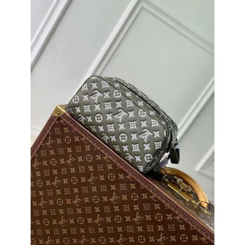 LV M12651 Louis Vuitton Locker Dopp Kit Monogram Shadow Green